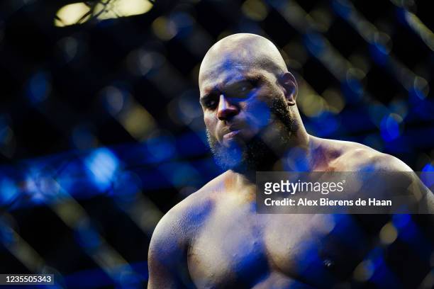 Jairzinho Rozenstruik prior to his Heavyweight fight against Curtis Blaydes during UFC 266 at T-Mobile Arena on September 25, 2021 in Las Vegas,...