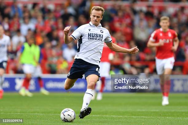 Maikel Kieftenbeld of Millwall during the Sky Bet Championship match between Nottingham Forest and Millwall at the City Ground, Nottingham, UK on...