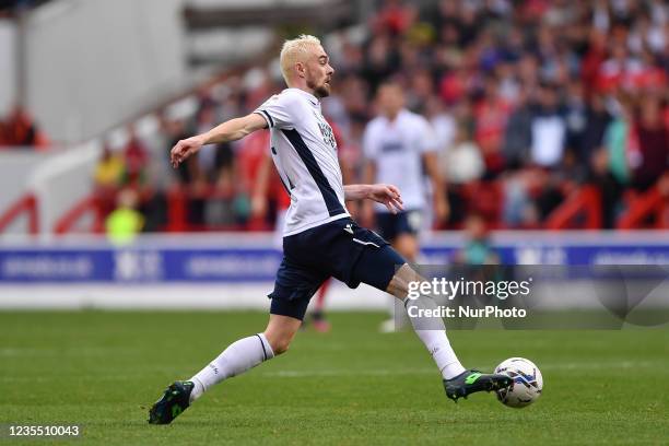 Scott Malone of Millwall during the Sky Bet Championship match between Nottingham Forest and Millwall at the City Ground, Nottingham, UK on 25th...