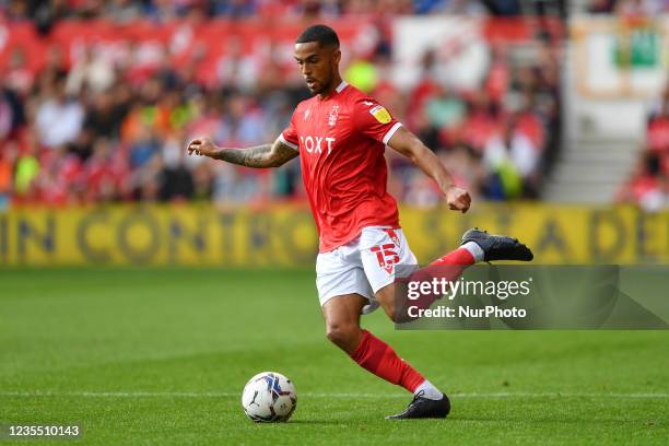 Max Lowe of Nottingham Forest during the Sky Bet Championship match between Nottingham Forest and Millwall at the City Ground, Nottingham, UK on 25th...