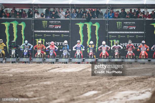 Starting line during the 2021 MXGP - Motocross of Nations MXoN on September 26, 2021 in Mantova, Italy