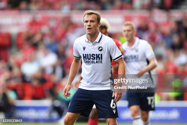 Maikel Kieftenbeld of Millwall during the Sky Bet Championship match between Nottingham Forest and Millwall at the City Ground, Nottingham on...