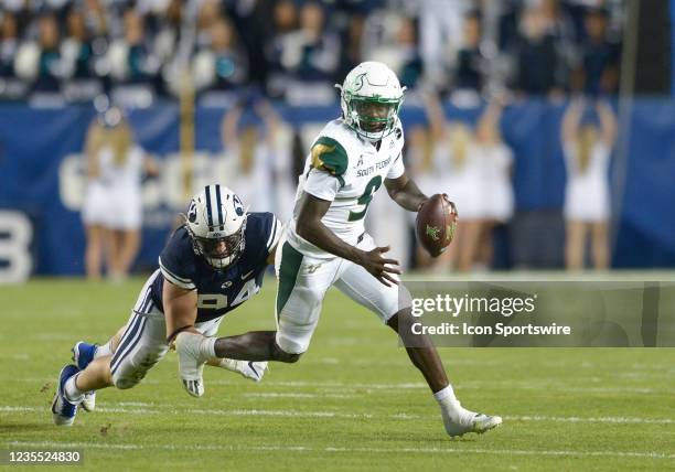 South Florida Bulls quarterback Timmy McClain during a game between the University of South Florida Bulls and BYU Cougars at LaVell Edwards Stadium...