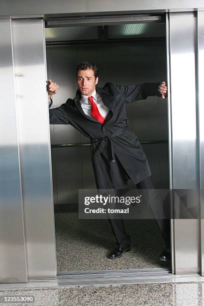 don't close!!! - elevator door stock pictures, royalty-free photos & images