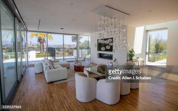Beverly Hills, CA An interior view of guest house at The One Bel Air, a 105,000-square-foot mansion with a sky deck and putting green, night club,...