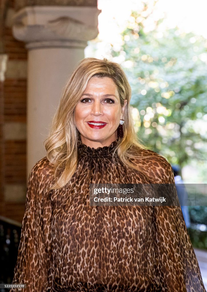 Queen Maxima Of The Netherlands  Visits The Halt Foundation In Rotterdam