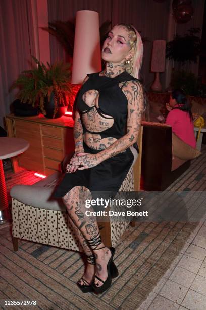Brooke Candy attends the launch of Dazed: 30 Years Confused at 180 House on September 28, 2021 in London, England.