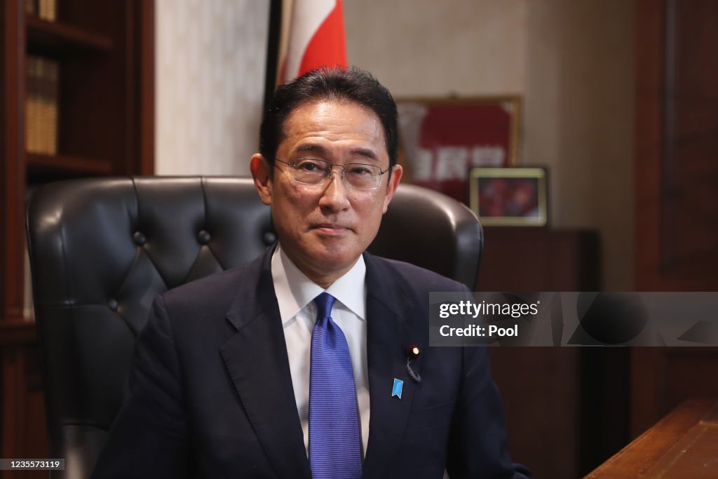 Fumio Kishida Attends Press Conference After Wining Japan's Liberal Democratic Party Leadership Election