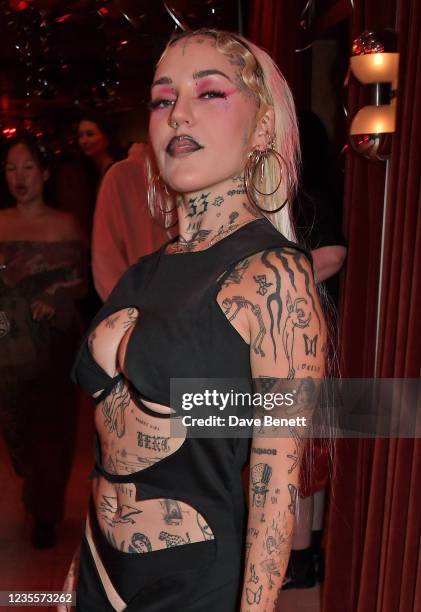 Brooke Candy attends the launch of Dazed: 30 Years Confused at 180 House on September 28, 2021 in London, England.