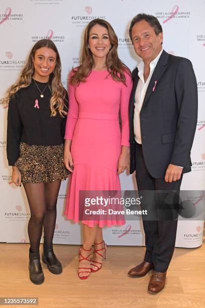 Amy Leslie, Elizabeth Hurley, Global Ambassador for The Estée Lauder Companies Breast Cancer Campaign, and Founder and Chairman of Future Dreams...