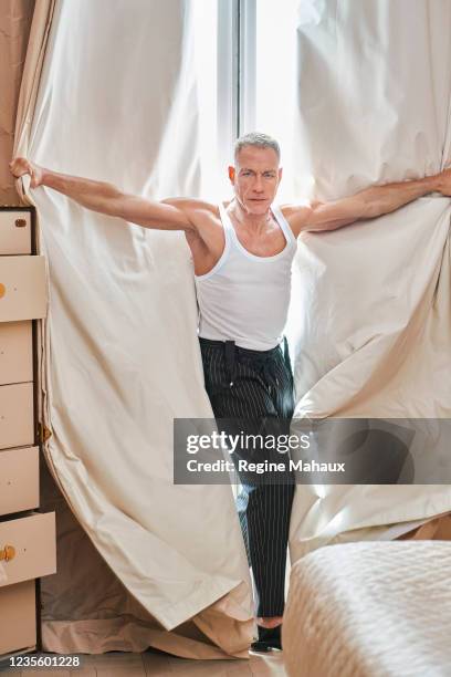 Actor Jean Claude Van Damme poses for a portrait on May 25, 2021 in Paris, France.