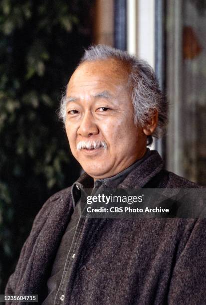 Pictured is Pat Morita in a made for television movie, AMOS. Broadcast September 29, 1985.