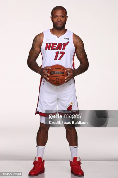 P.J. Tucker of the Miami Heat poses for a portrait during NBA
