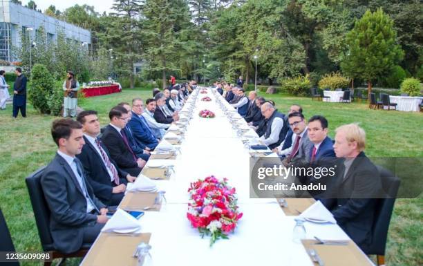 Deputy Prime Minister of the Taliban interim government, Abdul Ghani Baradar meet with diplomatic representatives of foreign countries in Kabul,...