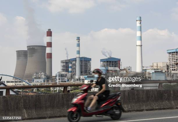 The Wangting Power Plant in Wangting, Jiangsu province, China, on Thursday, Sept. 30, 2021. China's central government officials ordered the...