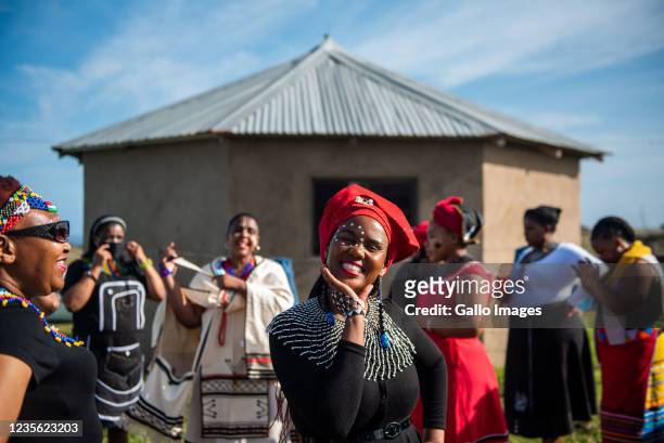 Tourists, which included Xhosa health workers from East London during a cultural tour to a traditional Xhosa home, organised by Trevor's Tours on...