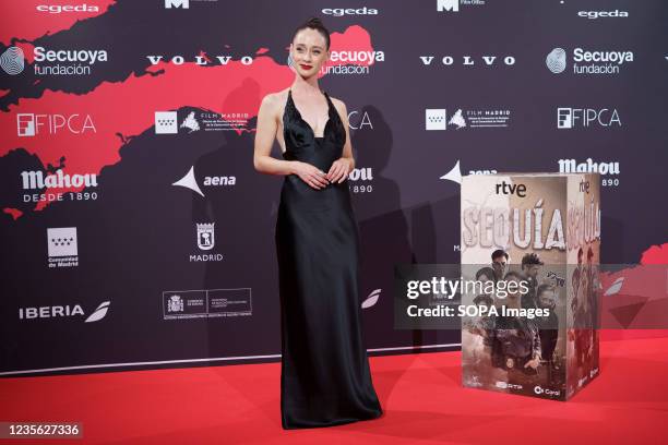 Elena Rivera attends the photocall for the premiere TV series, Sequía, within the IberSeries Platino Industria festival, at the Callao cinema.