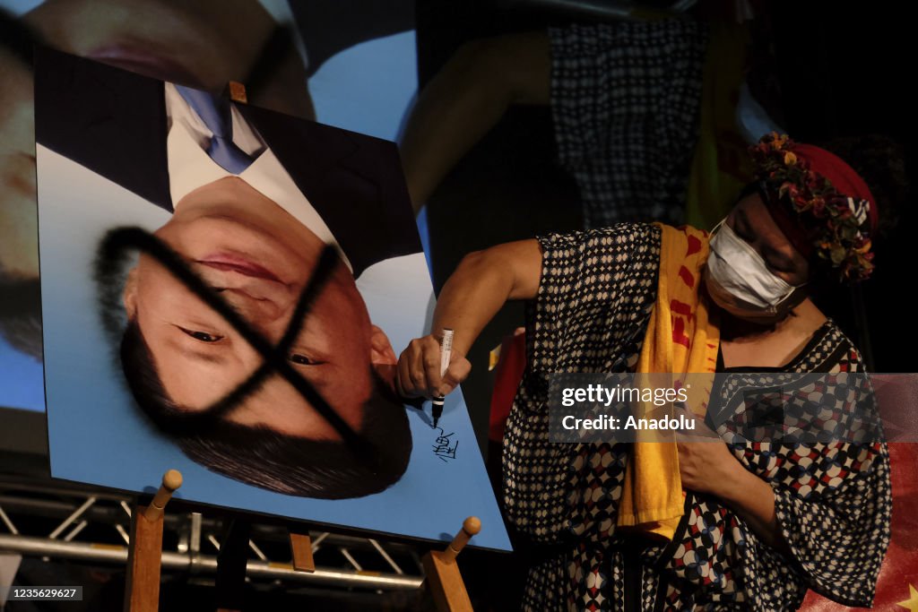 Demonstration held within People's Republic of China's National Day in Taiwan