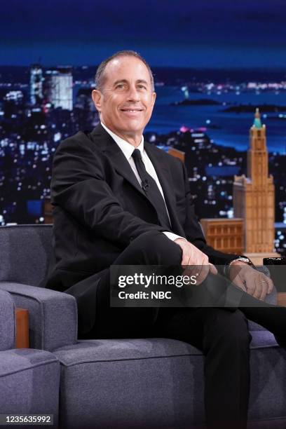 Episode 1527 -- Pictured: Comedian Jerry Seinfeld during an interview on Friday, October 1, 2021 --