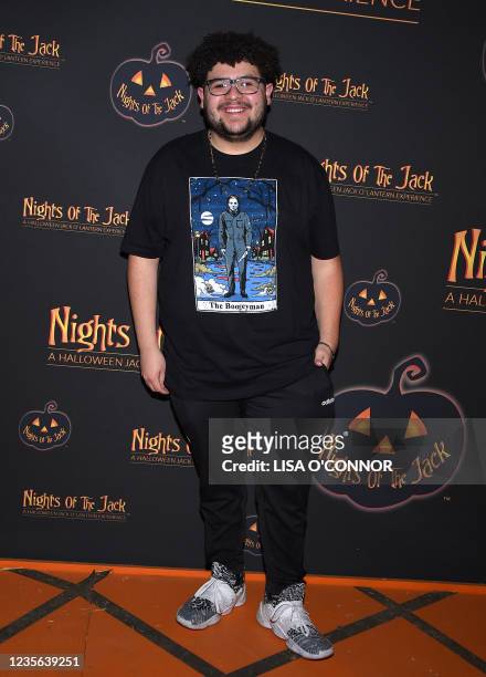 Actor Rico Rodriguez arrives for the "Nights of the Jack" Family Preview Night Halloween event at King Gillette Ranch in Calabasas, California, on...