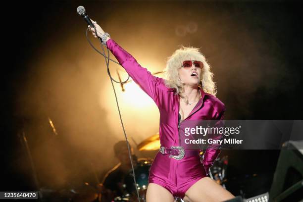 Miley Cyrus performs in concert during day one of Austin City Limits Music Festival at Zilker Park on October 1, 2021 in Austin, Texas.