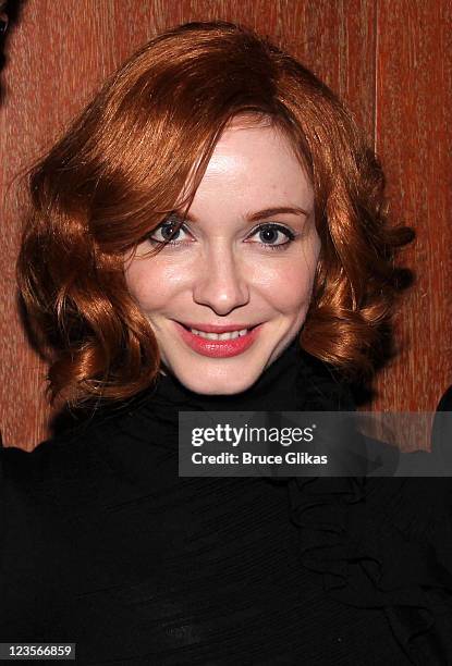 Christina Hendricks attends a party hosted by O&M Publicity following the 65th Annual Tony Awards at The Carlyle on June 12, 2011 in New York City.