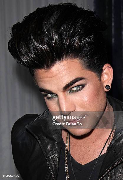 Adam Lambert attends Made in LA presents "Bebe: The After Party" for Los Angeles fashion week spring 2011 at SupperClub Los Angeles on March 17, 2011...