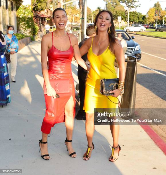 Lara LaRue and Eva LaRue are seen on October 3, 2021 in Los Angeles.