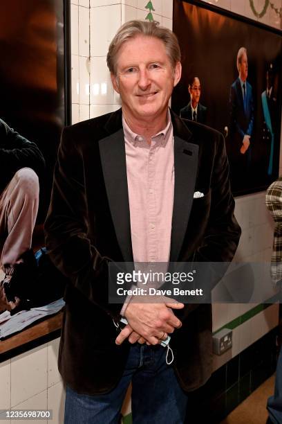 Adrian Dunbar attends the press night performance of "Hamlet" at The Young Vic on October 4, 2021 in London, England.