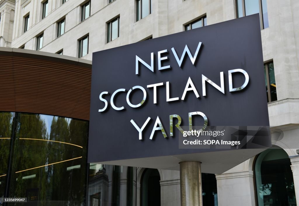 New Scotland Yard in Westminster, London...