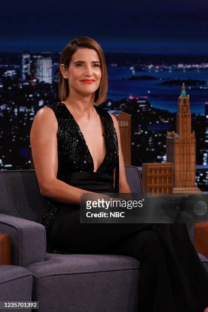 Episode 1528 -- Pictured: Actress Cobie Smulders during an interview on Monday, October 4, 2021 --