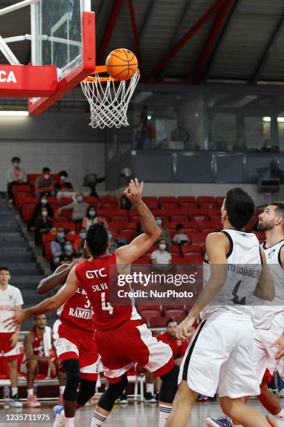 José Silva in action during the match for Liga Placard between SL Benfica and Vitória SC, at Pavilhão FIdelidade, Lisboa, Portugal October, 2021