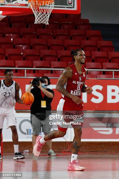 Betinho Gomes smiles during the match for Liga Placard between SL Benfica and Vitória SC, at Pavilhão FIdelidade, Lisboa, Portugal October, 2021