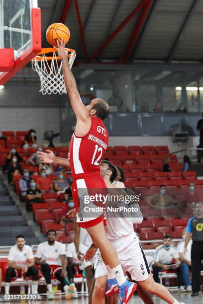 Makram Romdhane in action during the match for Liga Placard between SL Benfica and Vitória SC, at Pavilhão FIdelidade, Lisboa, Portugal October, 2021