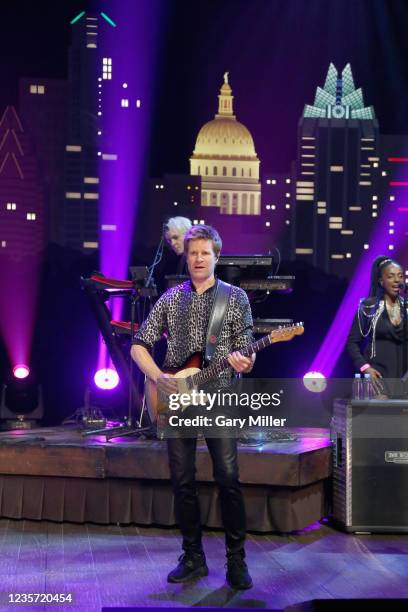 Dominic Brown of Duran Duran performs in concert during a taping of "Austin City Limits" at ACL Live on October 5, 2021 in Austin, Texas.