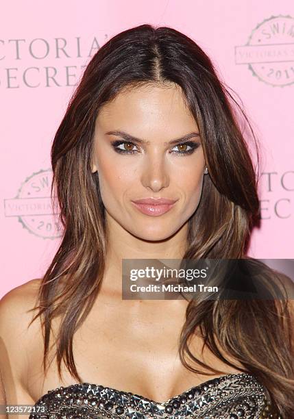 Alessandra Ambrosio arrives at Victoria's Secret celebrates 2011 swim season held at Club L on March 30, 2011 in West Hollywood, California.