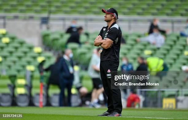 Dublin , Ireland - 3 July 2021; Japan assistant coach Tony Brown before the International Rugby Friendly match between Ireland and Japan at Aviva...