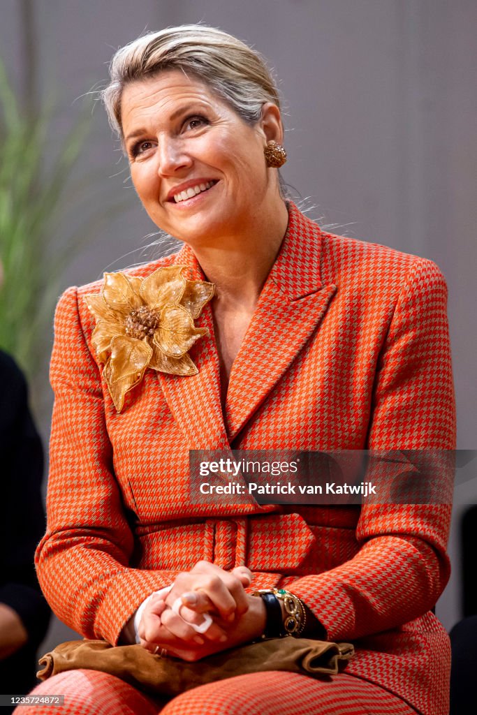 Queen Maxima Of The Netherlands Attends The Anniversary Music Educators Agreements In Utrecht