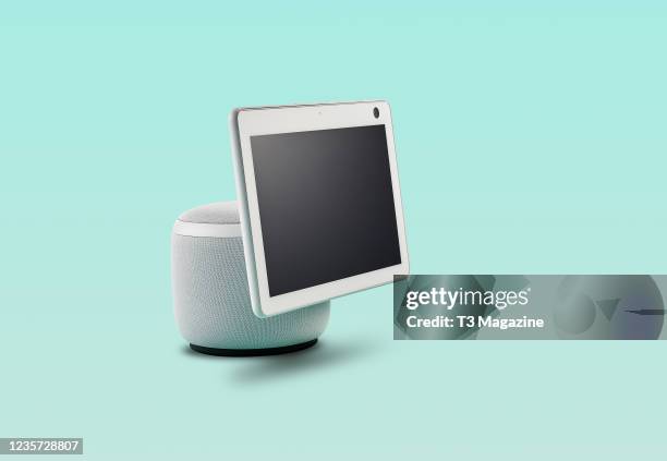 An Amazon Echo Show 10 smart display, taken on February 26, 2021.