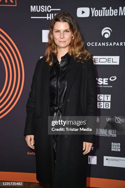 Eva Briegel of the band Juli attends the Pop Culture Award 2021 at Tipi am Kanzleramt on October 6, 2021 in Berlin, Germany.