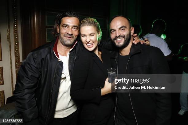 Thierry Guibert and guests attend Croc Boyz PFW closing party presented by Zack Bia at La Galerie Bourbon on October 05, 2021 in Paris, France.