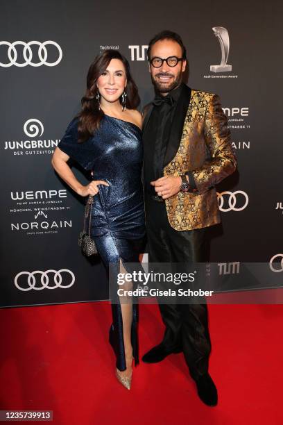 Judith Williams, and Alexander Klaus Stecher during the 14th Audi Generation Award 2021 at Allianz Arena on October 6, 2021 in Munich, Germany.