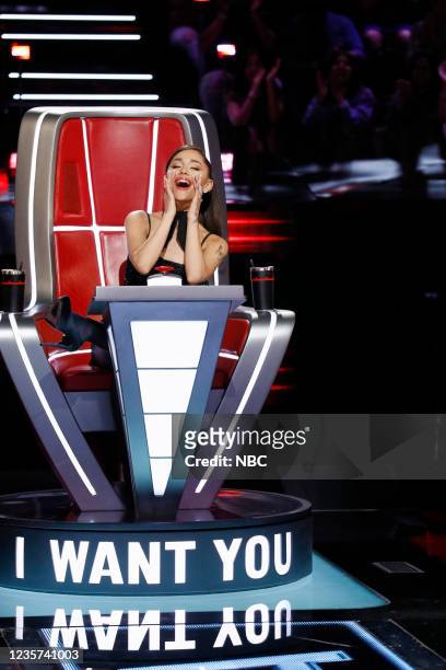 Blind Auditions Episode 2106 -- Pictured: Ariana Grande --