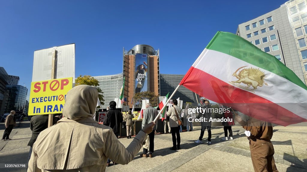 Protest in Brussels against executions in Iran