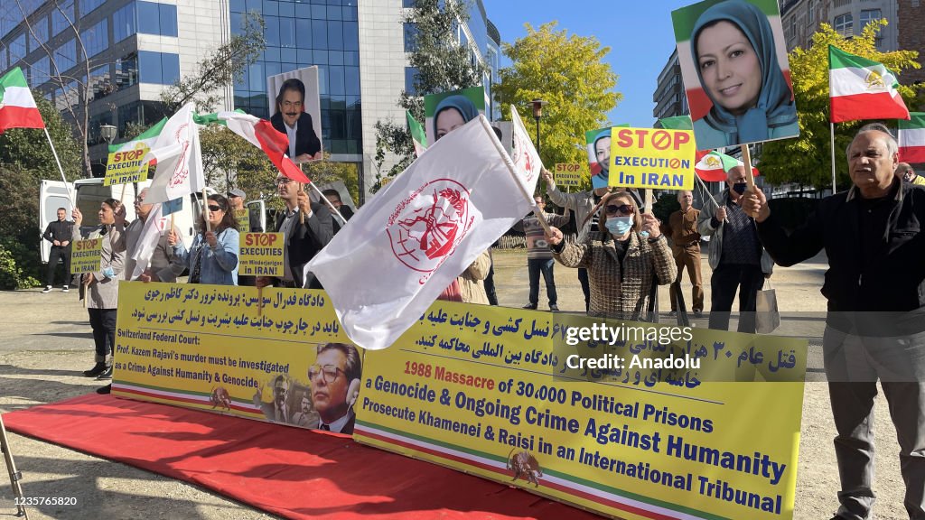 Protest in Brussels against executions in Iran
