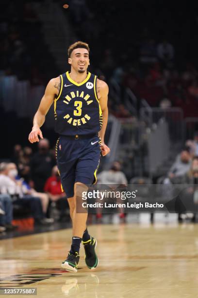Indiana Pacers guard Chris Duarte (3) poses for a portrait during
