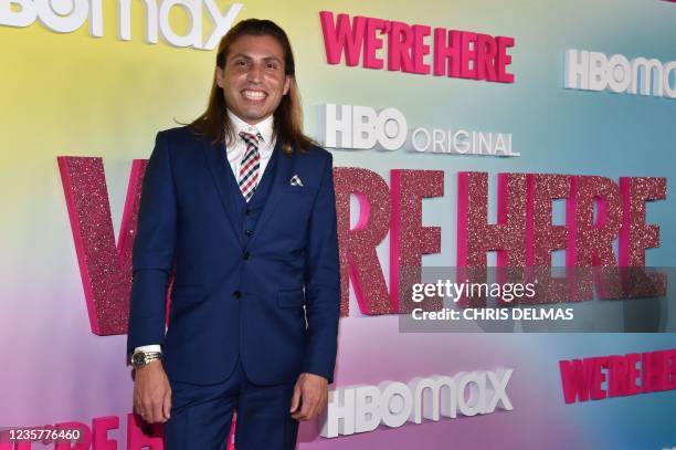 Mayor of Del Rio, Texas and "Drag Daughter" Bruno Lozano arrives for the Los Angeles Premiere of Season 2 of HBOs unscripted series "We're Here" at...