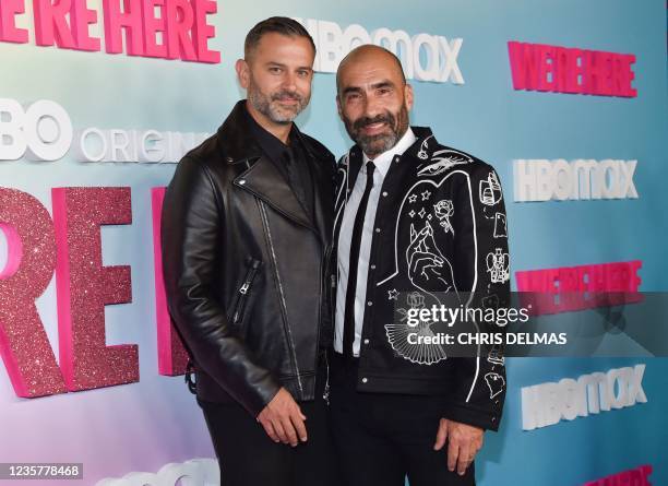 Show creators Johnnie Ingram and Steve Warren arrive for the Los Angeles Premiere of Season 2 of HBOs unscripted series "We're Here" at Sony Pictures...