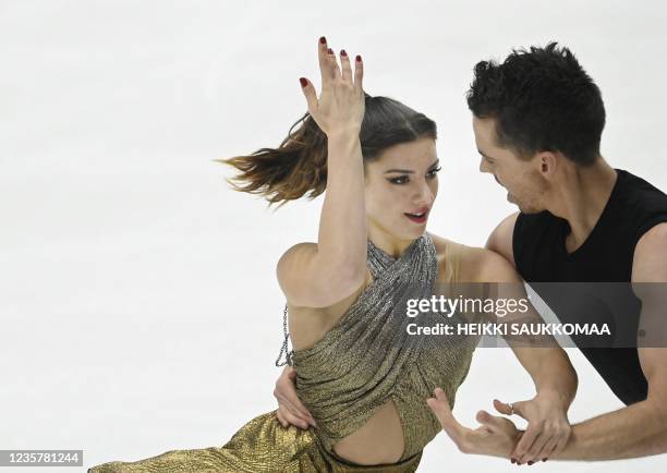 Chantelle Kerry and Andrew Dodds of Australia perform during the Ice dance, rhythm dance of the Finlandia Trophy Espoo International Figure Skating...