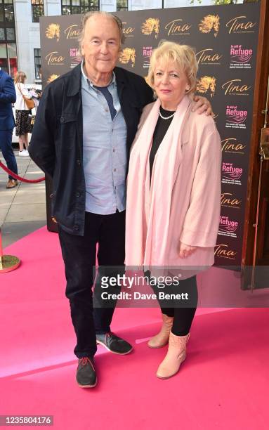 Michael Elwyn and Alison Steadman attend a drinks reception ahead of the special charity performance of "Tina: The Tina Turner Musical" in aid of...